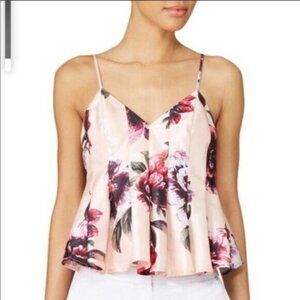 Keepsake The Label Star Crossed Top In Painted Blooms Apricot Size XS